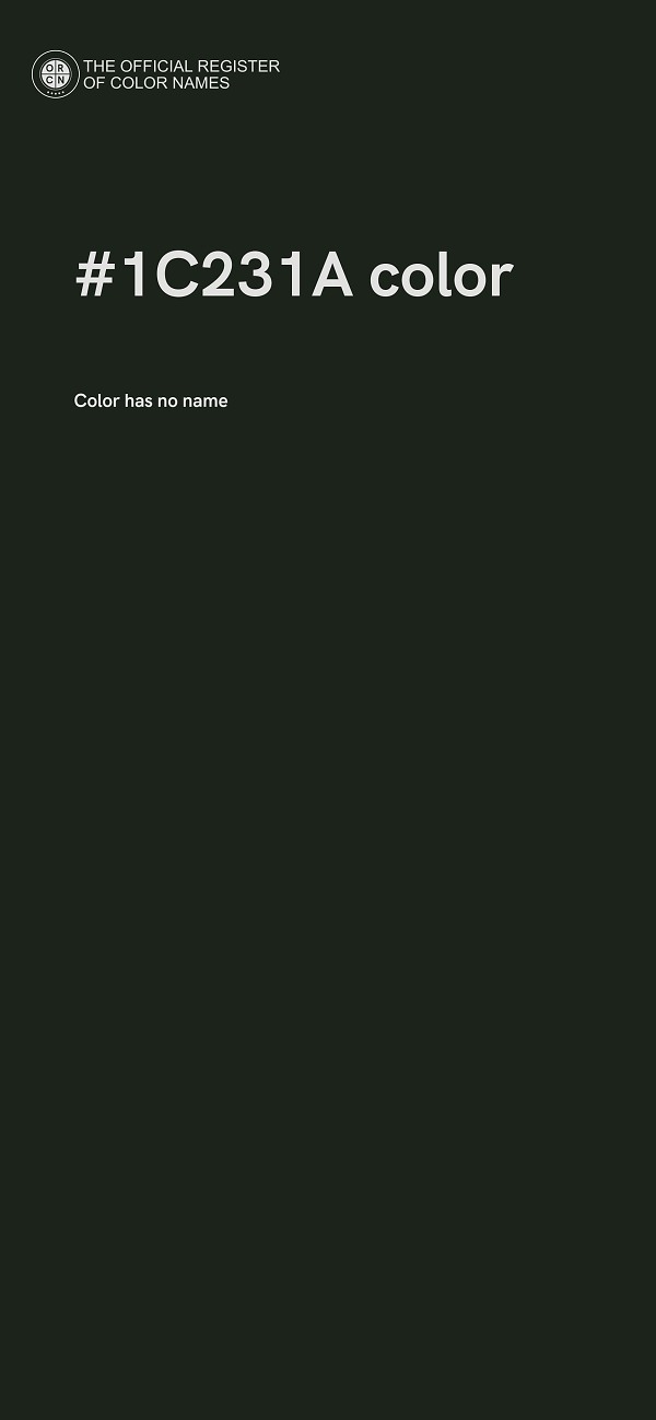 #1C231A color image