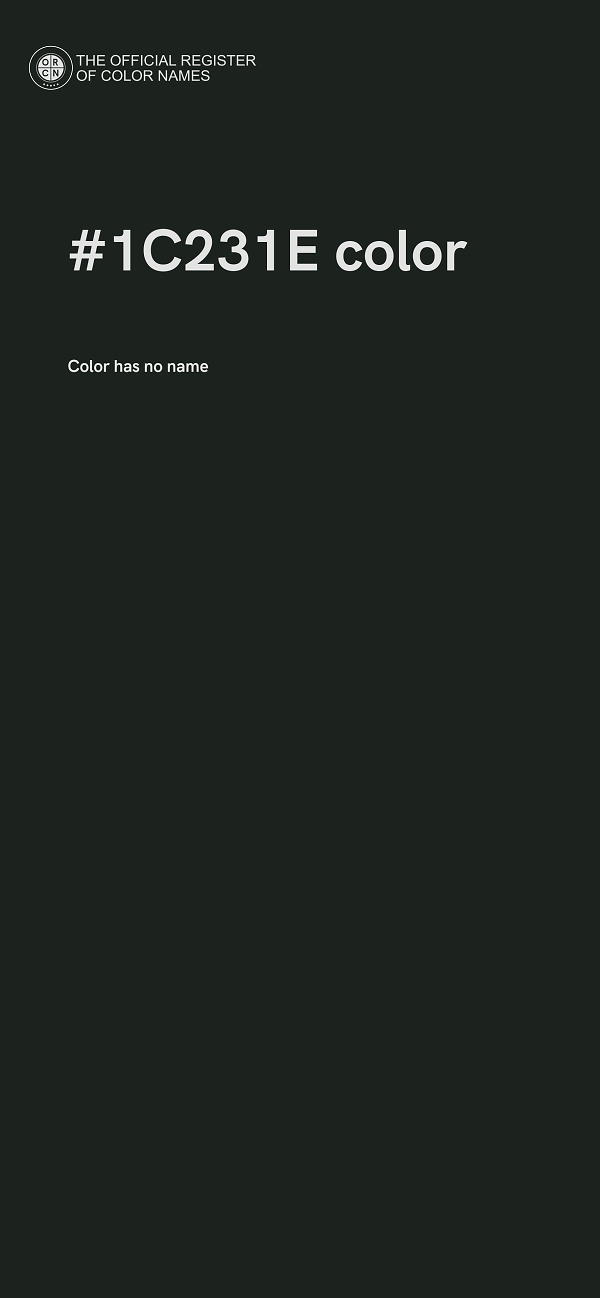 #1C231E color image