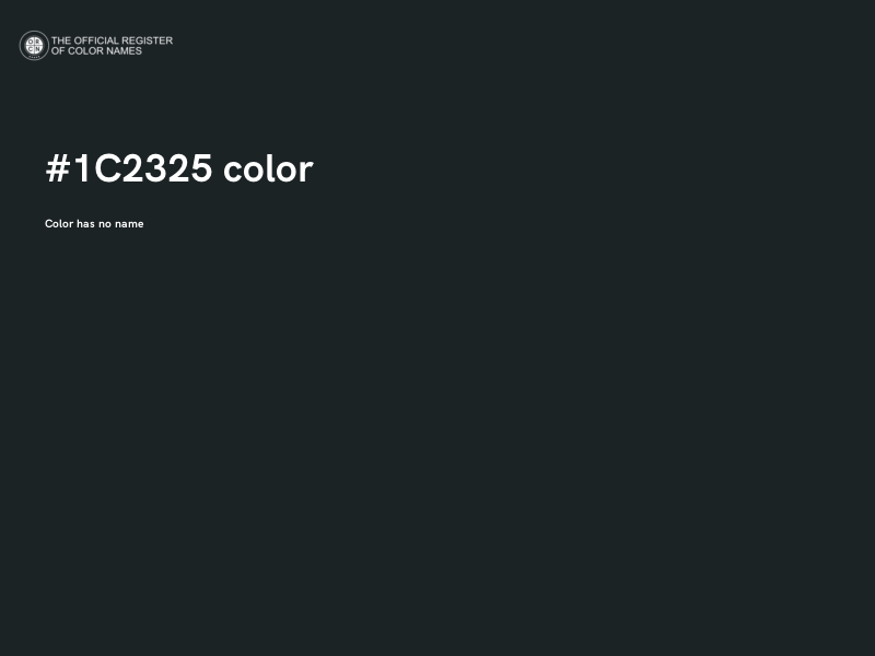 #1C2325 color image