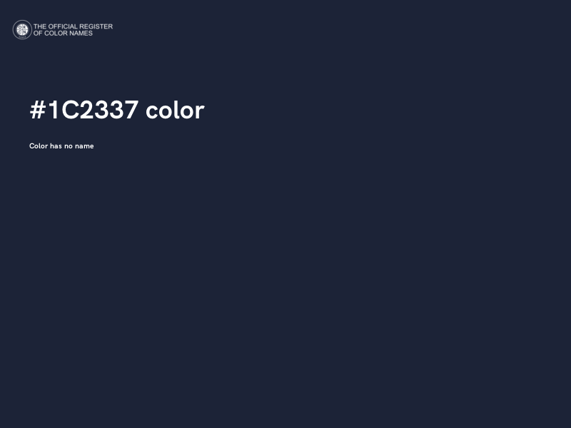 #1C2337 color image