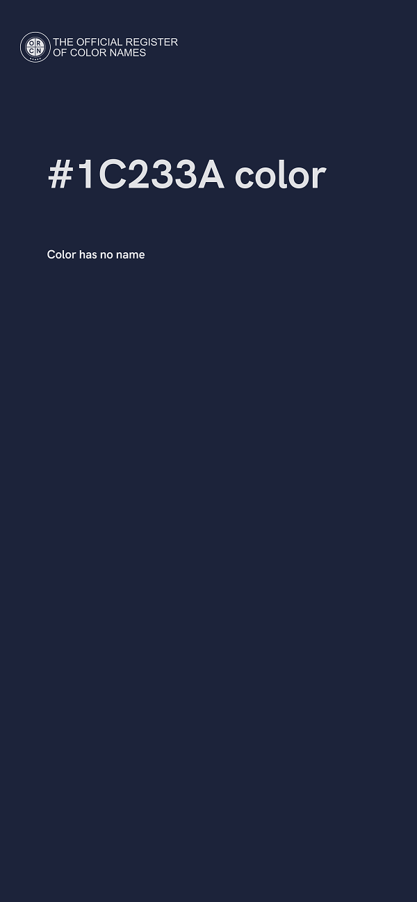 #1C233A color image