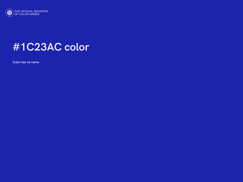 #1C23AC color image