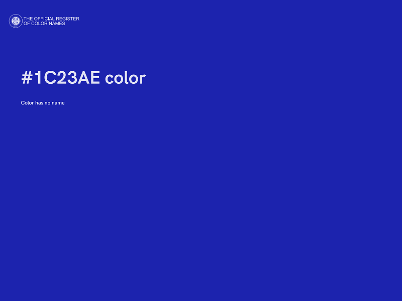 #1C23AE color image