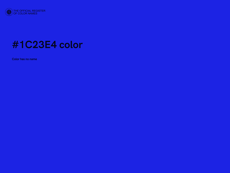 #1C23E4 color image