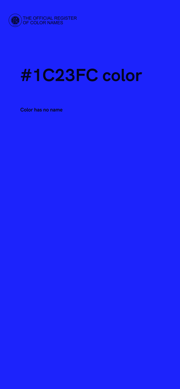 #1C23FC color image