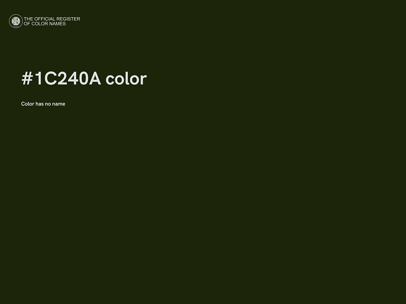 #1C240A color image