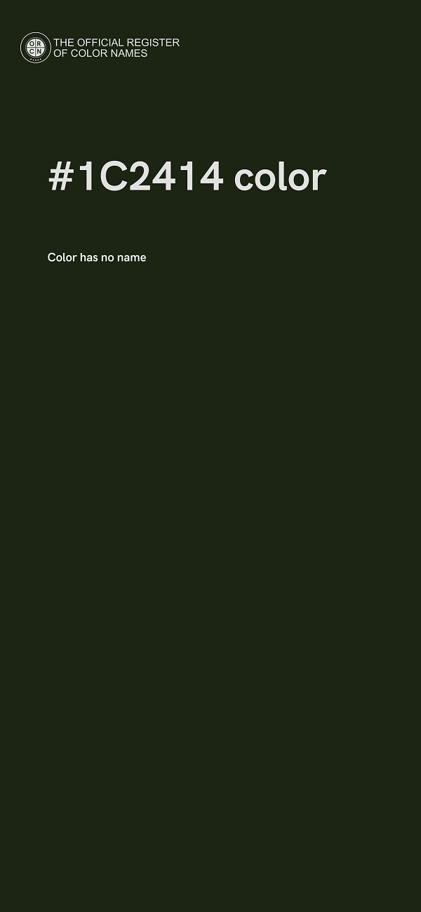 #1C2414 color image