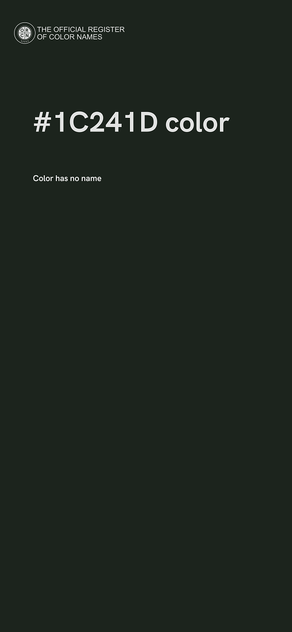 #1C241D color image