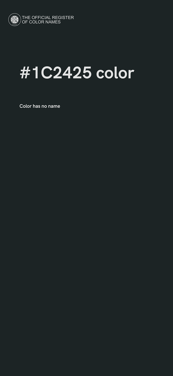 #1C2425 color image