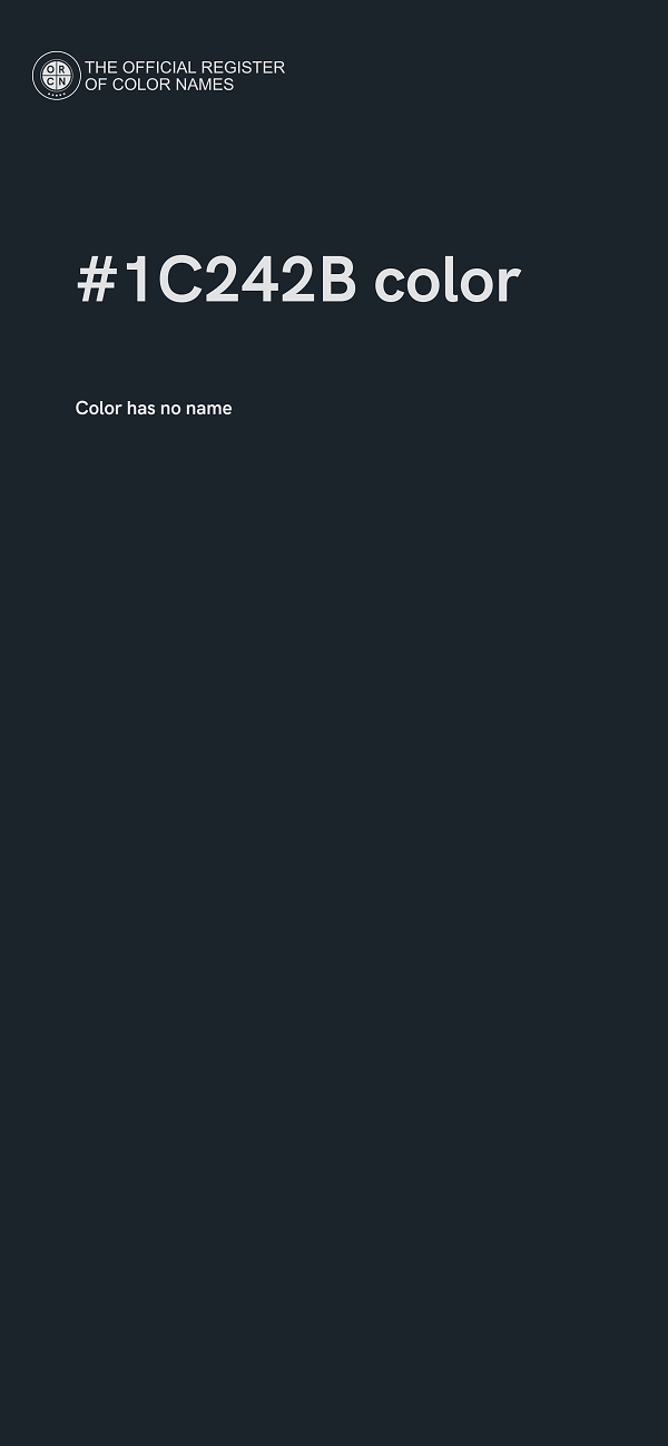 #1C242B color image