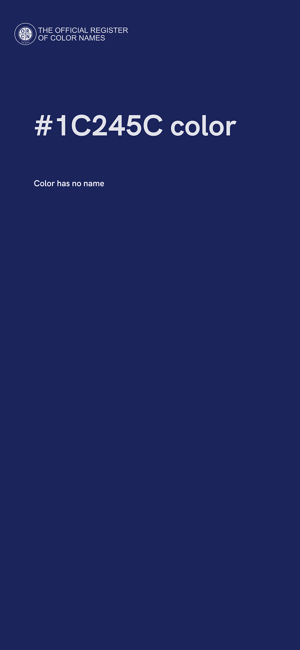 #1C245C color image