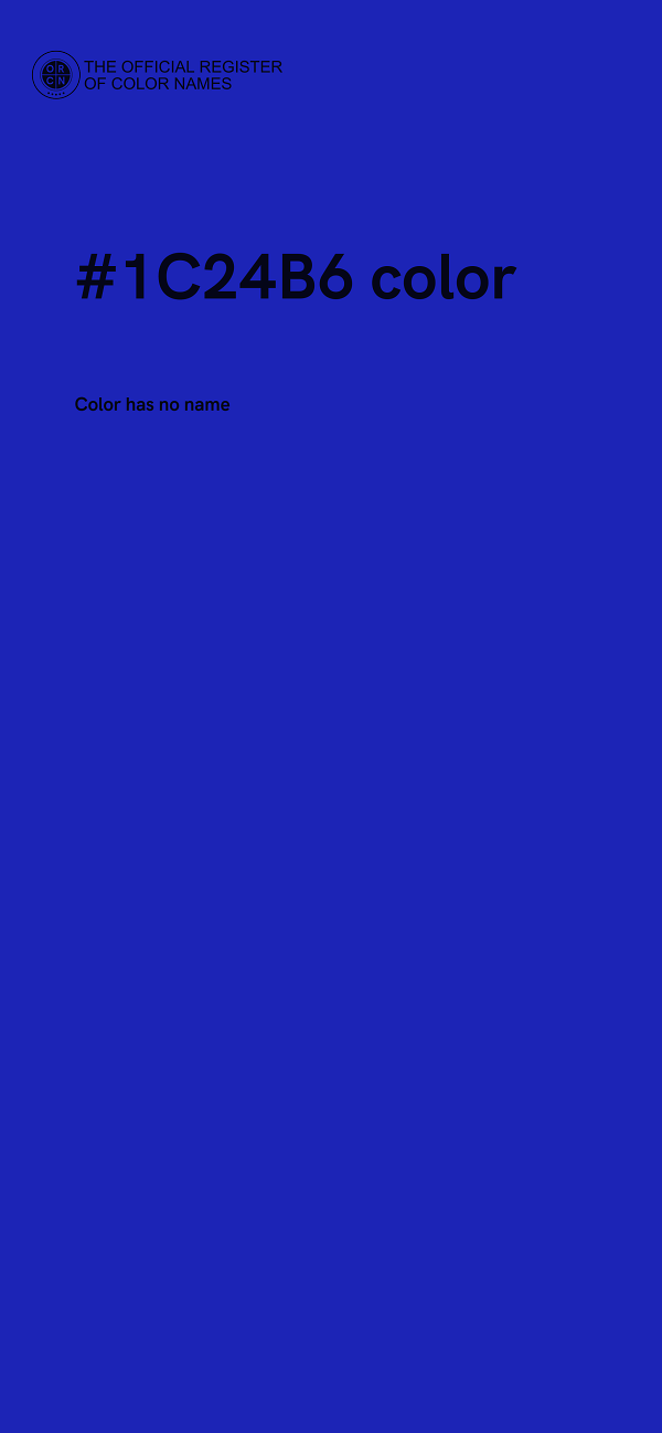 #1C24B6 color image