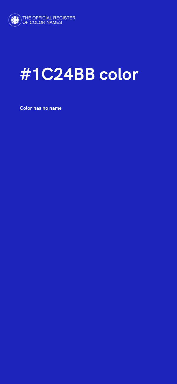 #1C24BB color image