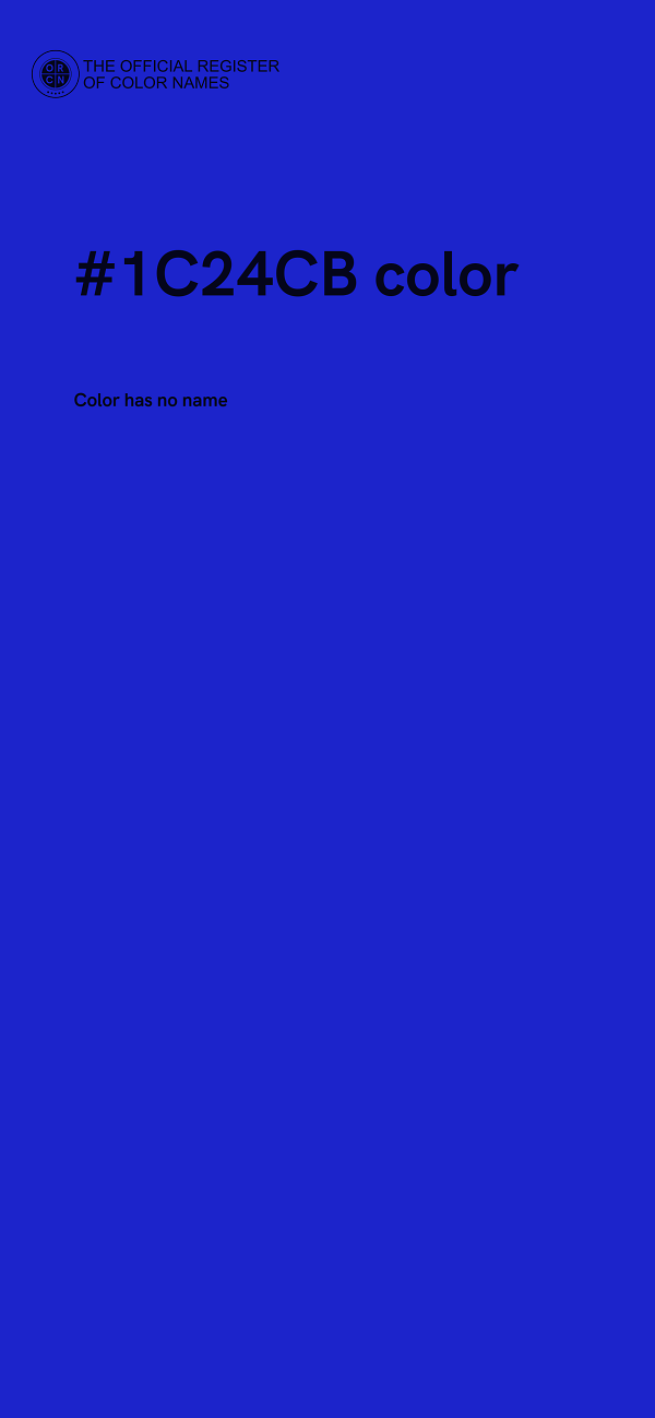 #1C24CB color image
