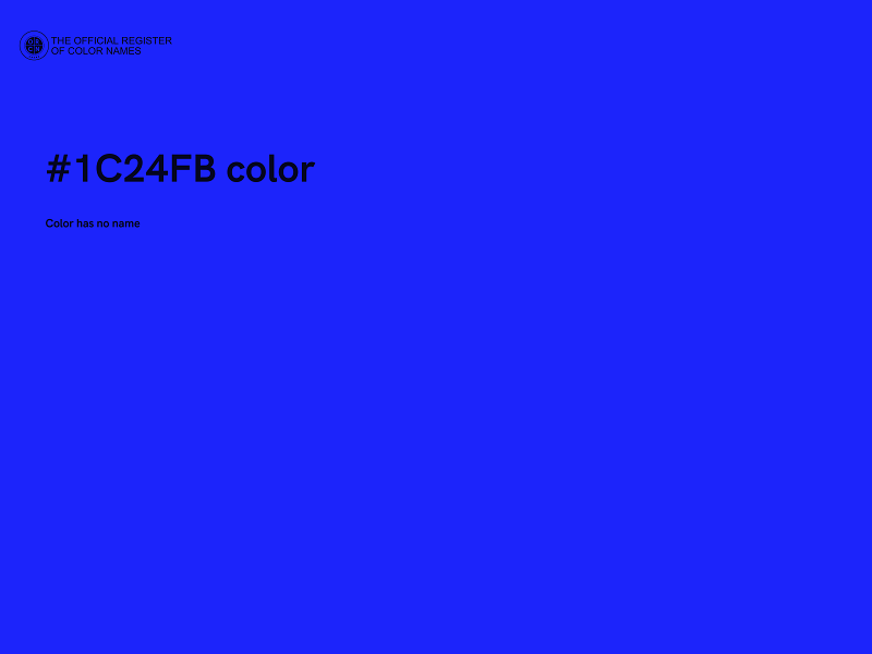 #1C24FB color image