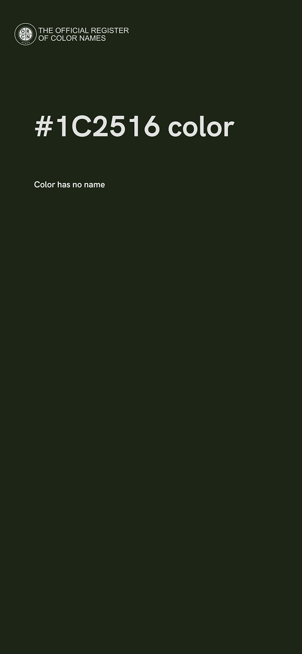 #1C2516 color image