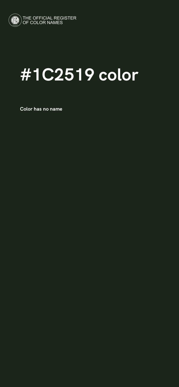 #1C2519 color image