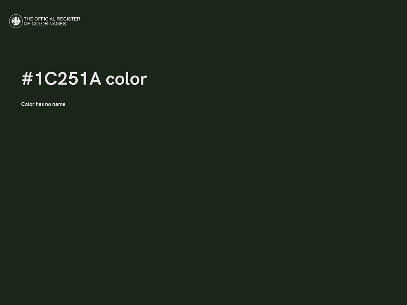 #1C251A color image