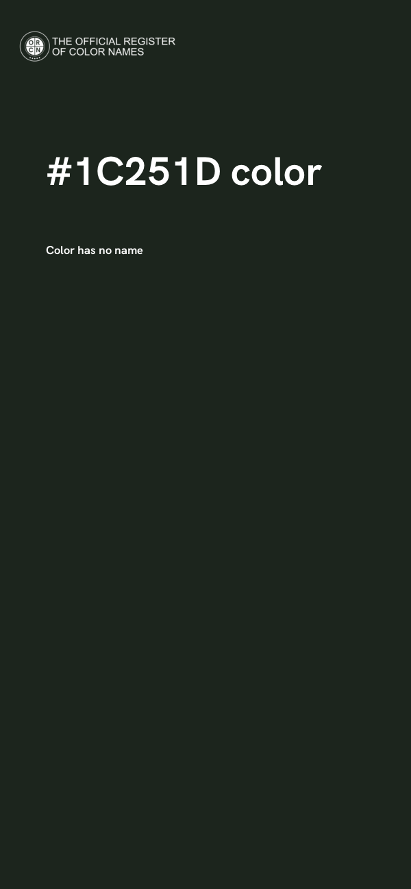 #1C251D color image