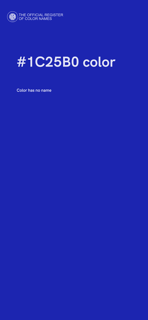 #1C25B0 color image