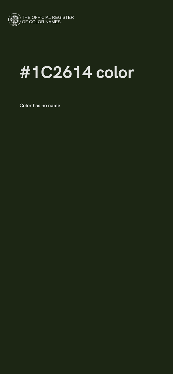 #1C2614 color image