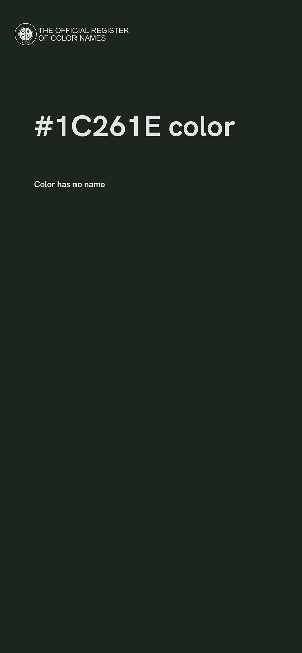 #1C261E color image