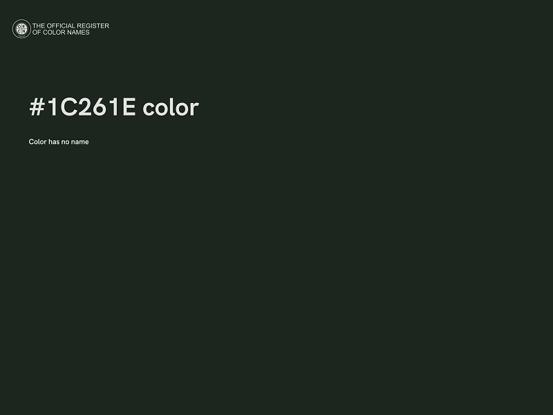 #1C261E color image