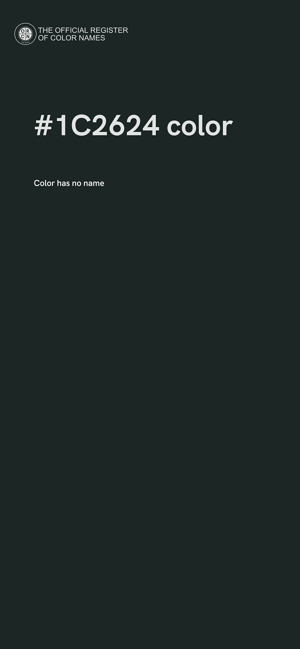 #1C2624 color image
