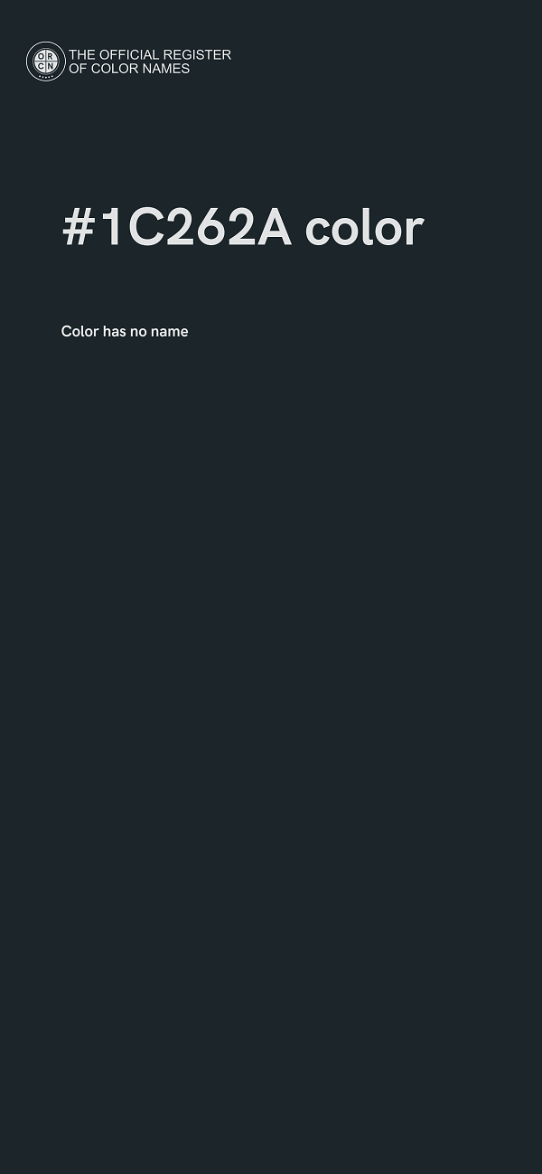 #1C262A color image