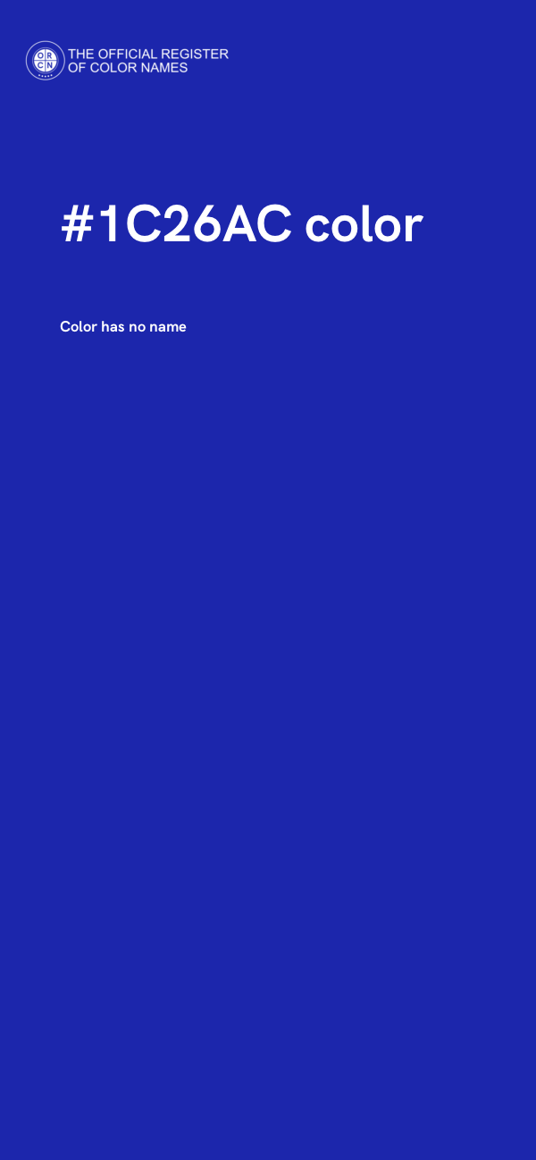 #1C26AC color image