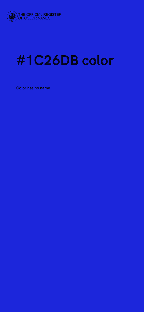 #1C26DB color image
