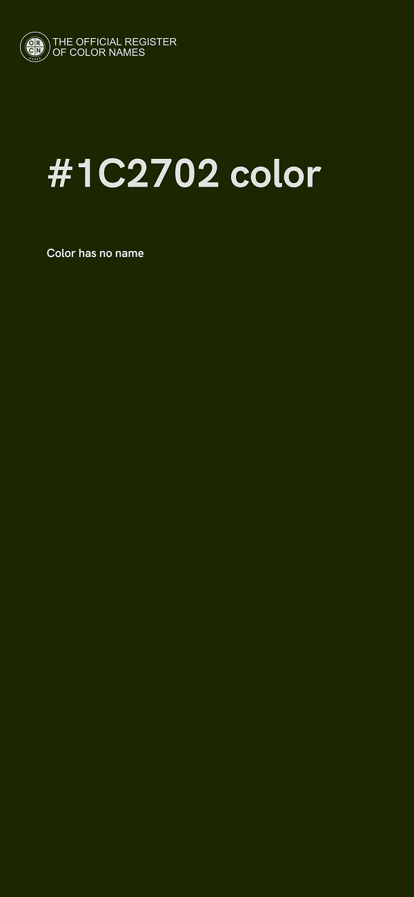 #1C2702 color image