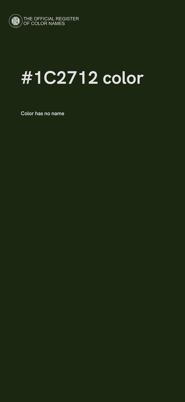 #1C2712 color image