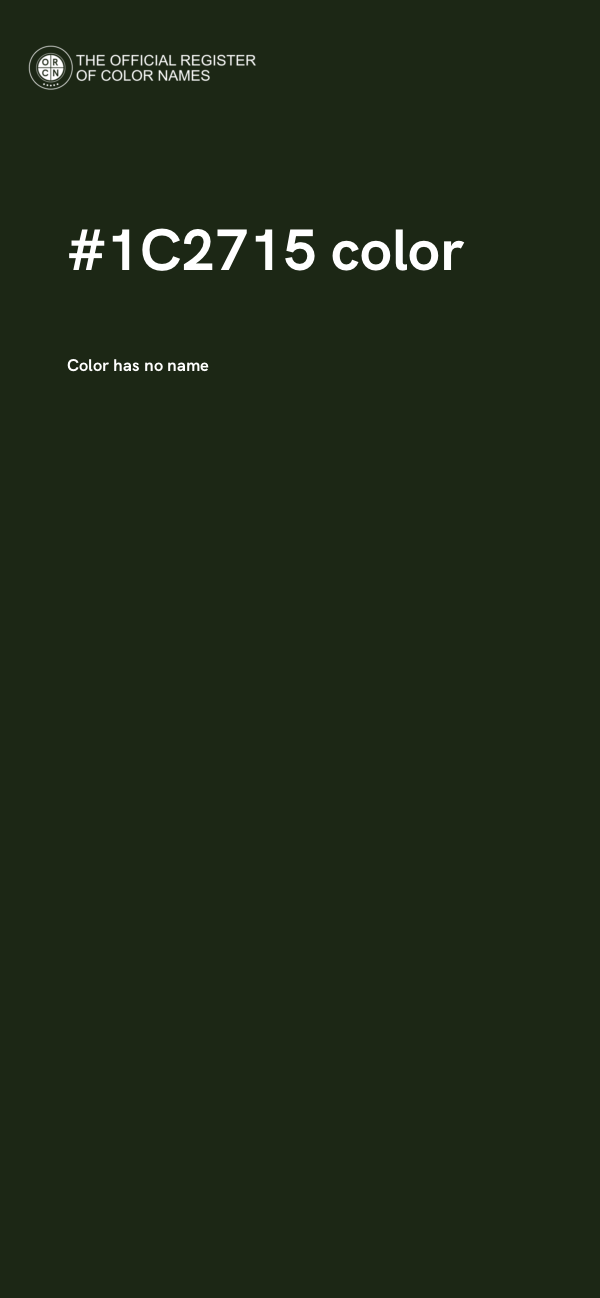 #1C2715 color image