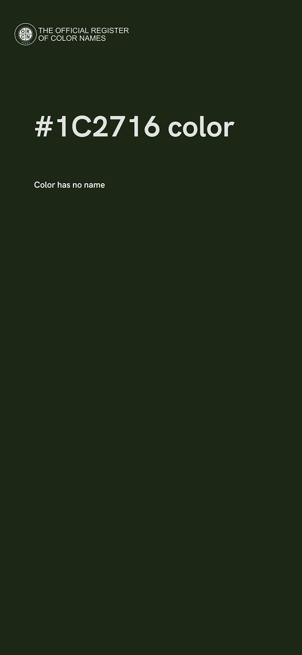 #1C2716 color image