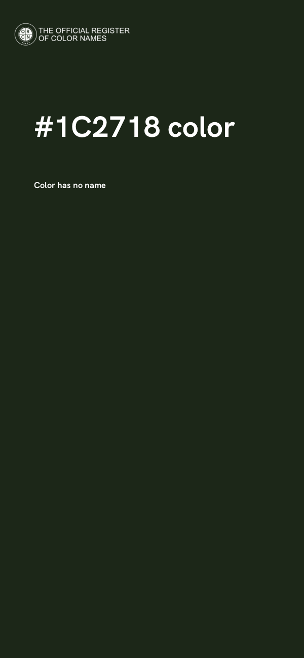 #1C2718 color image