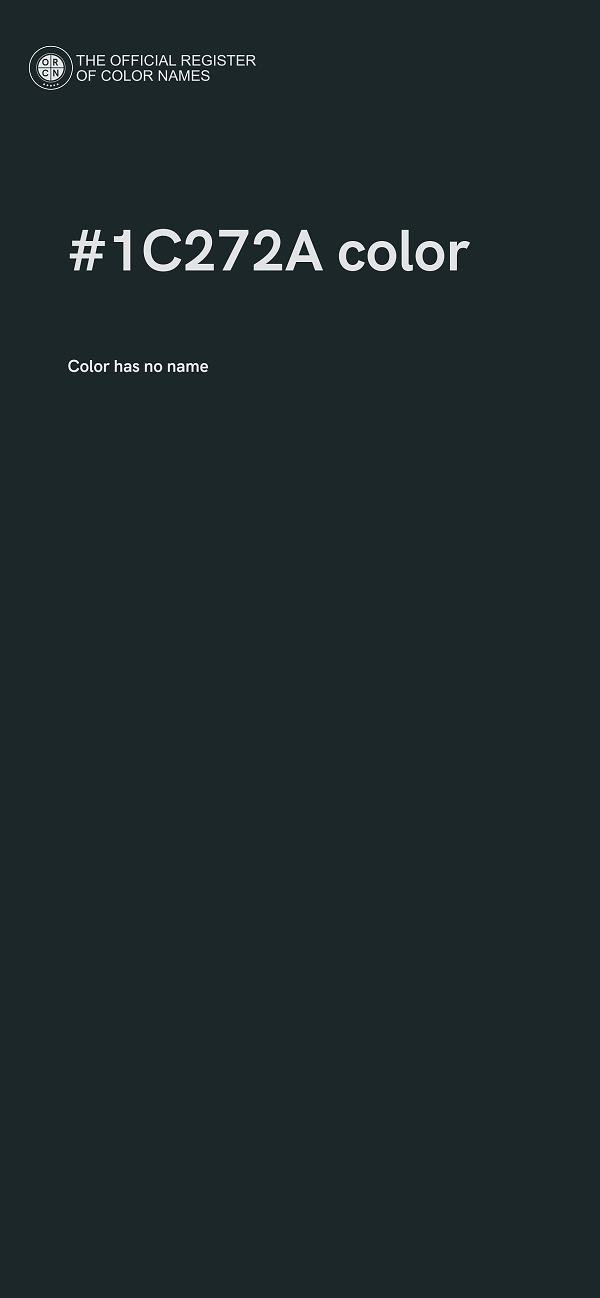 #1C272A color image