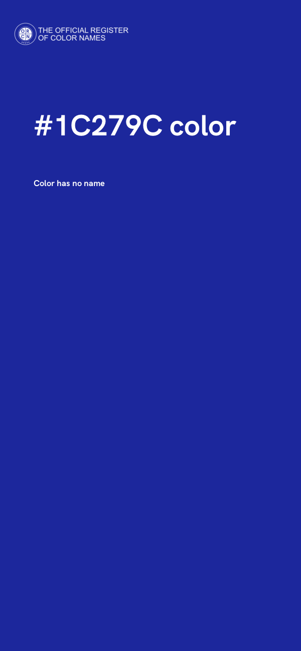#1C279C color image