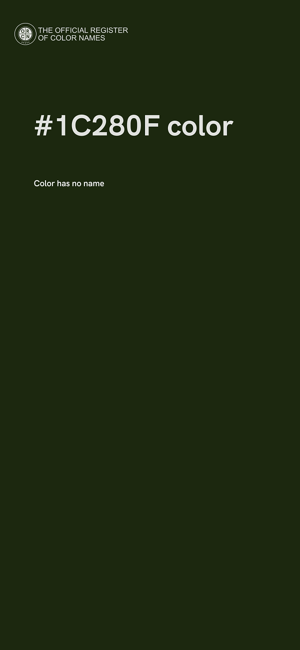 #1C280F color image