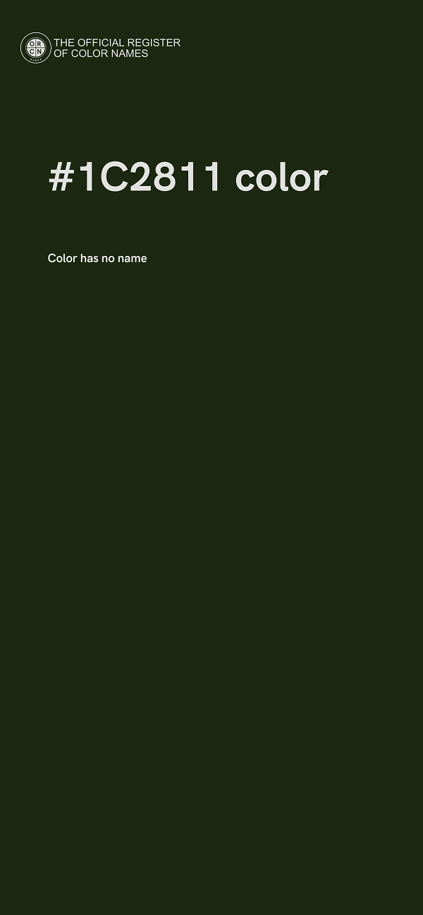 #1C2811 color image
