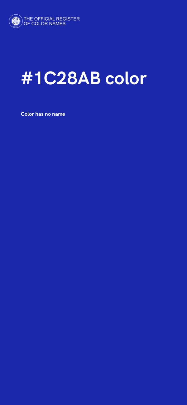 #1C28AB color image