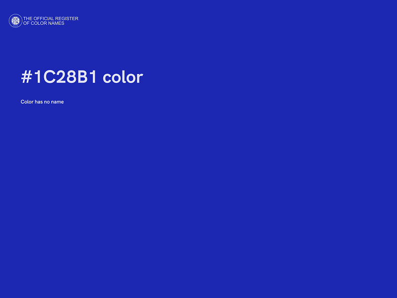 #1C28B1 color image