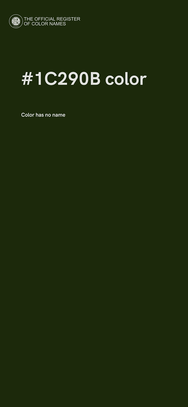 #1C290B color image
