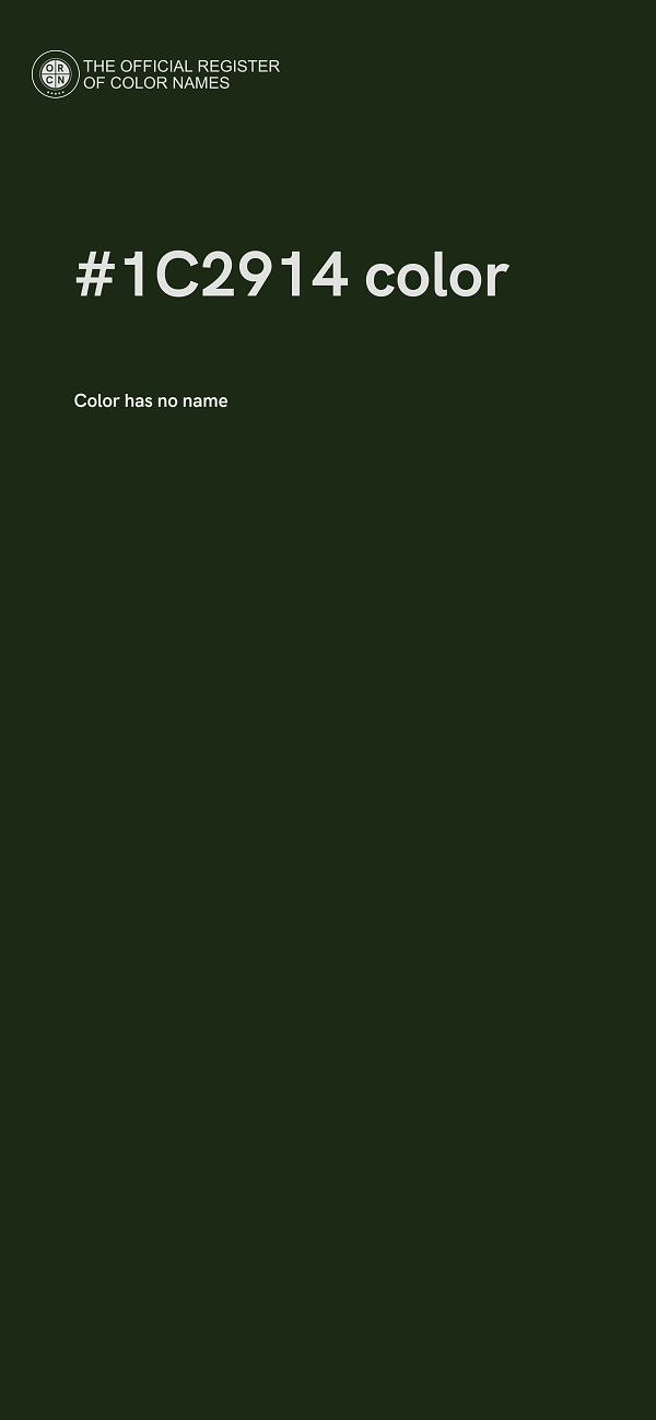 #1C2914 color image
