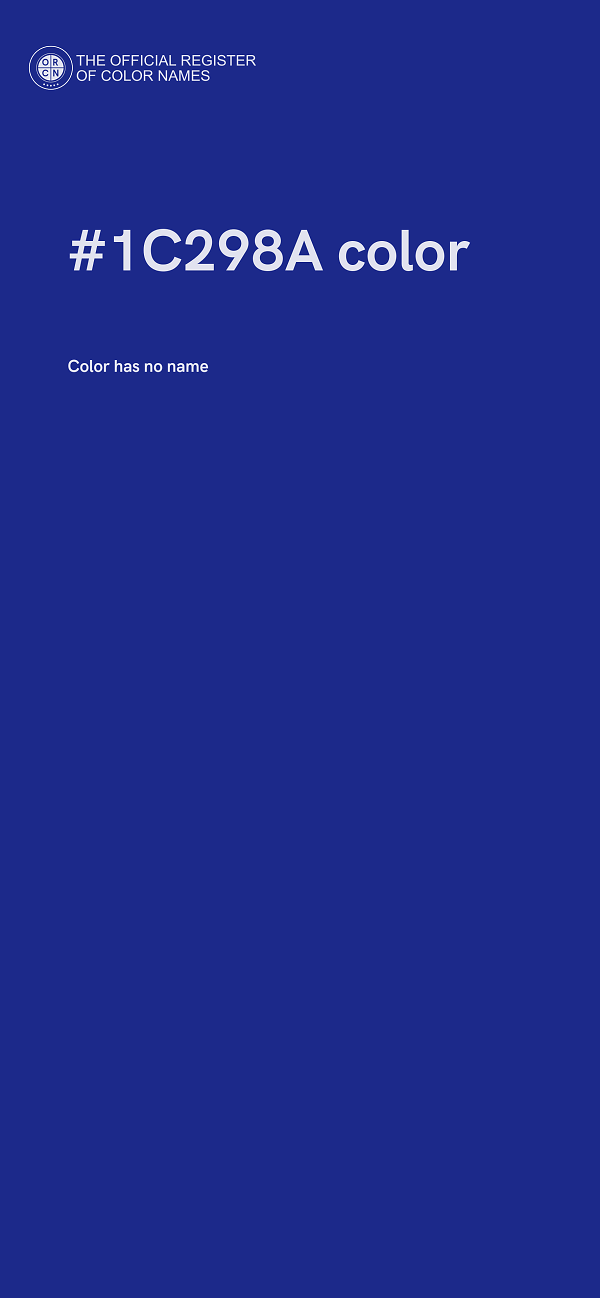 #1C298A color image