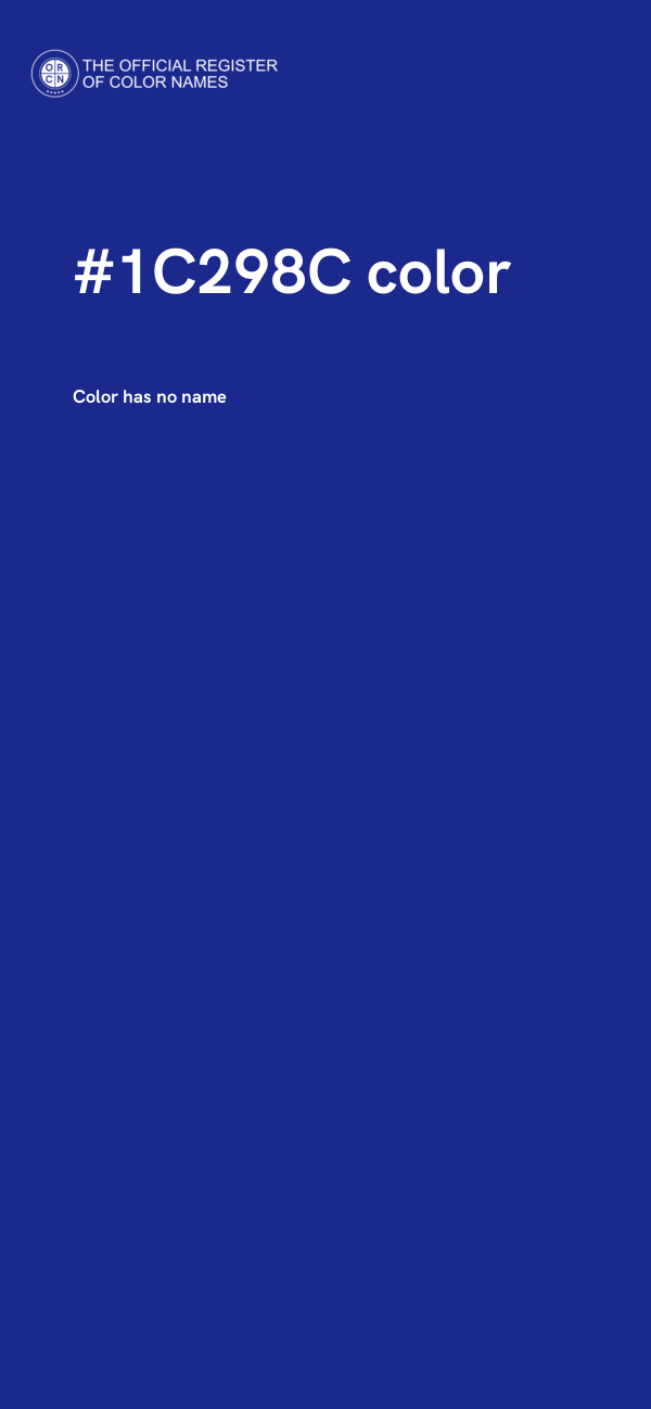 #1C298C color image