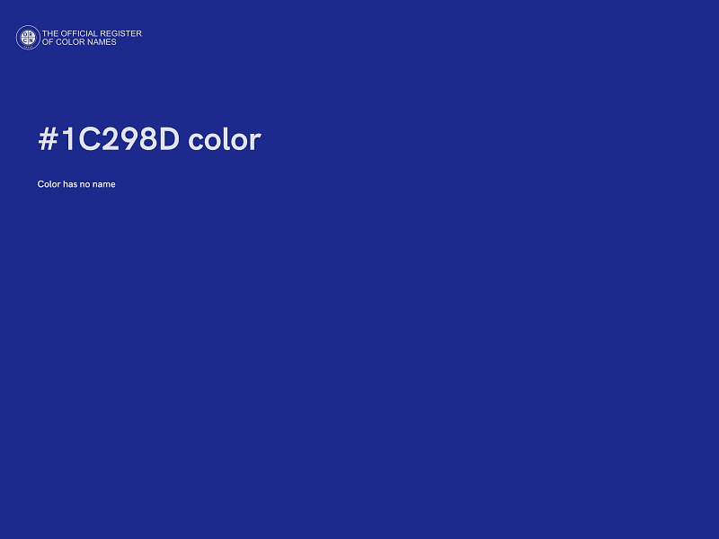 #1C298D color image