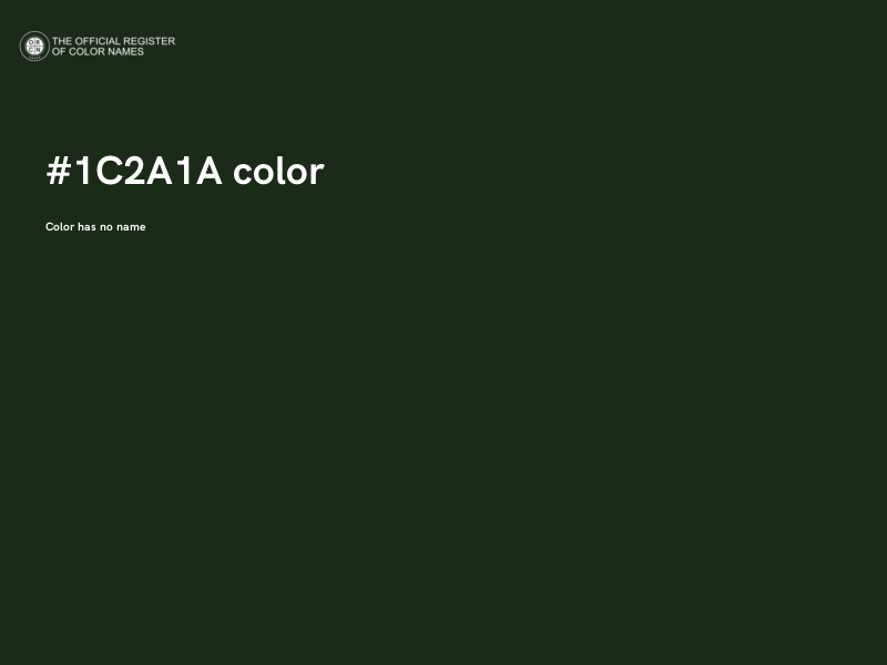 #1C2A1A color image