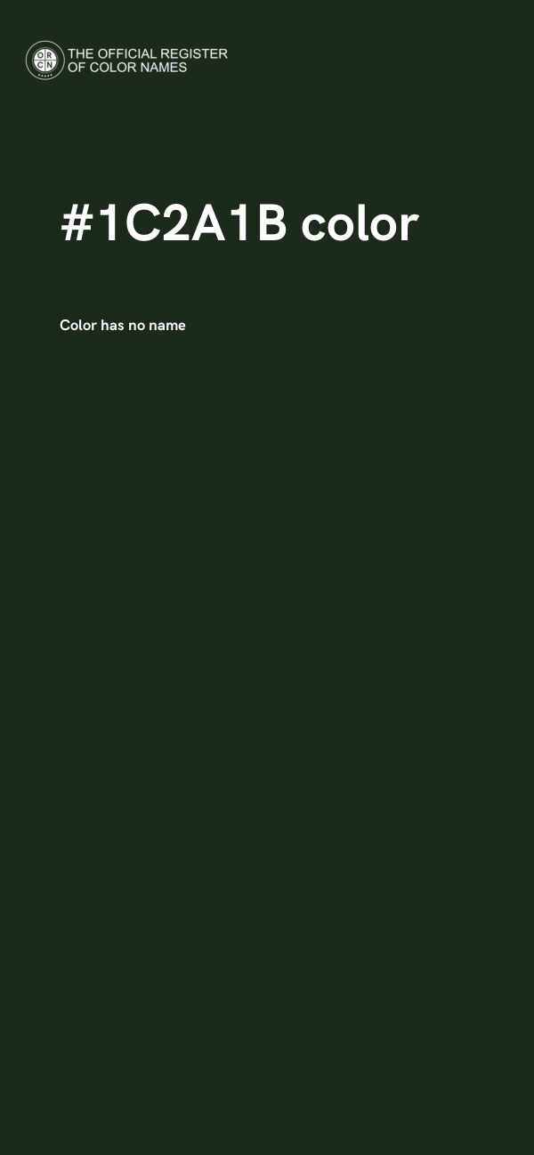 #1C2A1B color image