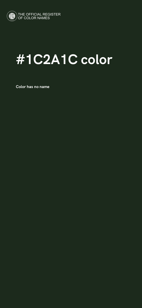 #1C2A1C color image